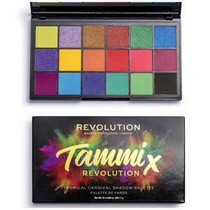 Tropical Carnival Palette Tammi Revolution Pro 18 Eyeshadow Bright Bold Rainbow
